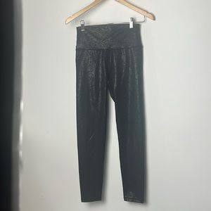 Black leopard print offline by aerie leggings